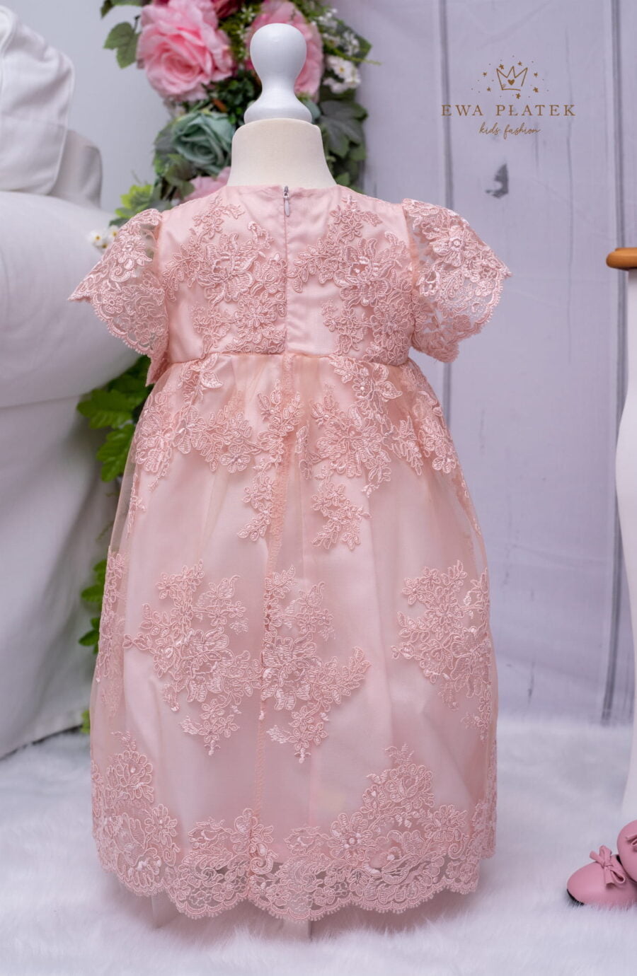 Sukienka dla dziewczynek - Butterfly pink